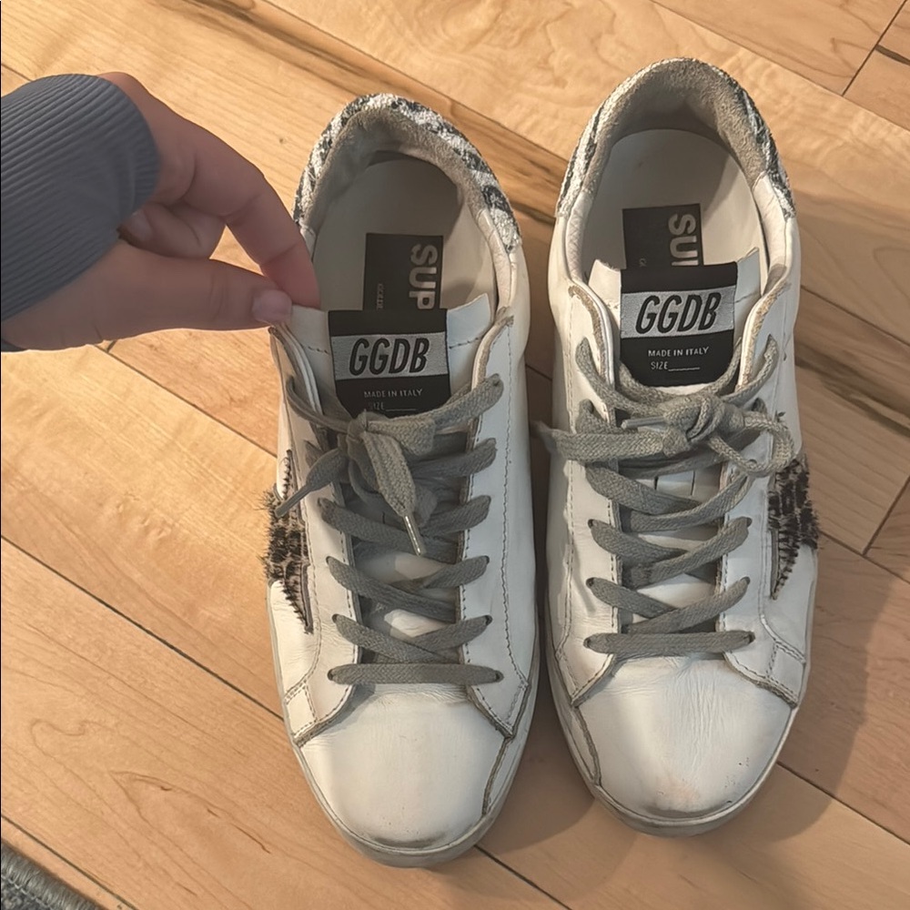 GGDB Golden Goose White and Gray Sneakers